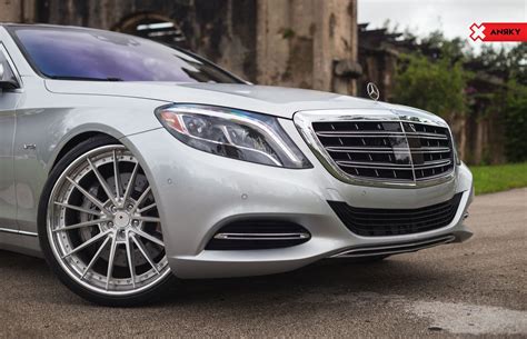 Custom Anrky Wheels Take Silver Mercedes S Class To Another Level — Gallery