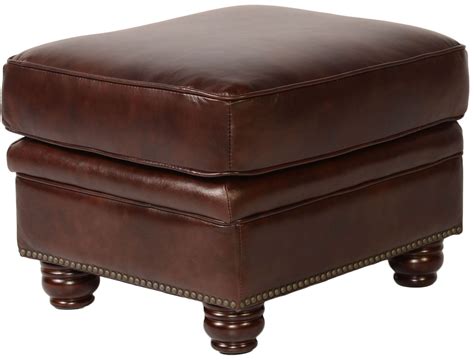 Appalachian Rustic Savauge Leather Ottoman from Lazzaro (WH-1418-00 ...