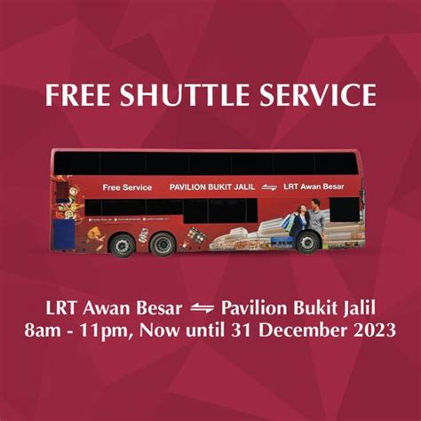 Now Till Dec Pavilion Bukit Jalil Free Shuttle Service