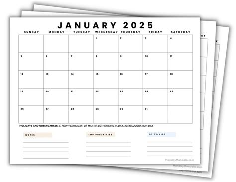 2025 Printable Calendars 56 Free Pdf Printables