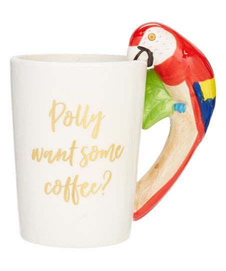 Polly Want Some Coffee Parrot Mug Zulily Gifts Invite Friends