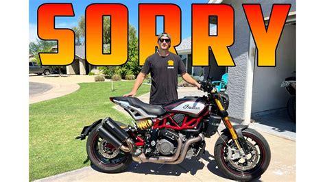 Sorry Indian Motorcycles First Ride Ftr 1200 Carbon Youtube