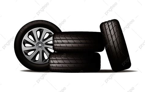 Black Car Wheel PNG Vector PSD And Clipart With Transparent