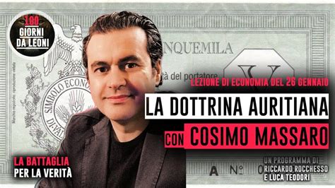 La Dottrina Auritiana Lezioni Di Economia Con Cosimo Massaro YouTube