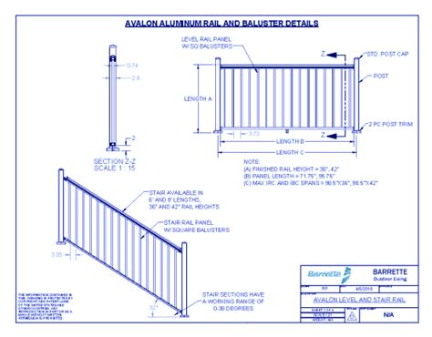 Aluminum Railing Rdi Caddetails