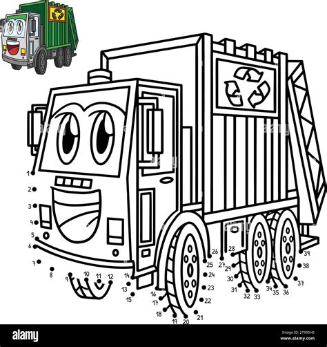 Coloring Page Garbage Truck Hi Res Stock Photography And Images Alamy