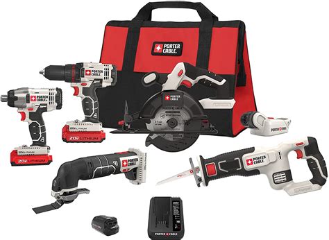 PORTER-CABLE 20V MAX* Cordless Drill Combo Kit, 6-Tool (FREE SHIPPING)