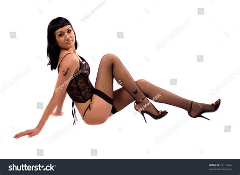 Beautiful Sexy Girl Lingerie Stockings Stock Photo 72913984 Shutterstock