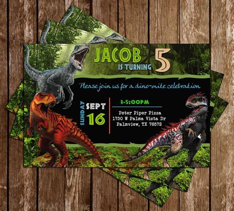 Jurassic Park Birthday Invitation