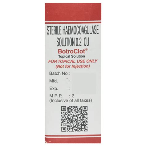 Buy Botroclot Topical Solution 10ml Online at Upto 25% OFF | Netmeds