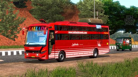 Indian Kallada Travels Skin Pack For JK Vega Sleeper Bus Mod V 1 0