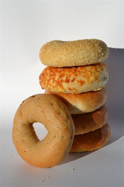 Bagel Stack Bagel Stack Bread Food Brot Essen Baking Meals Breads