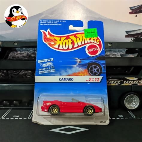 Jual Hot Wheels Camaro Convertible Merah 1996 Mainlines 8 12 7SP Gold Jakarta Timur Al