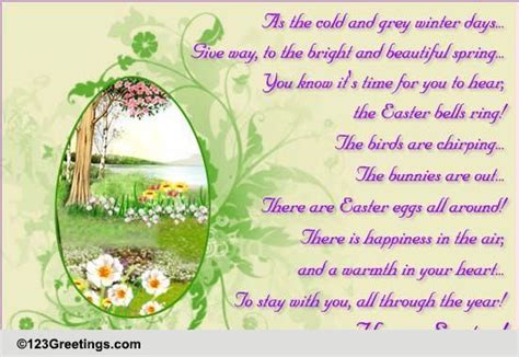 Easter Poems & Quotes Cards, Free Easter Poems & Quotes eCards | 123 ...