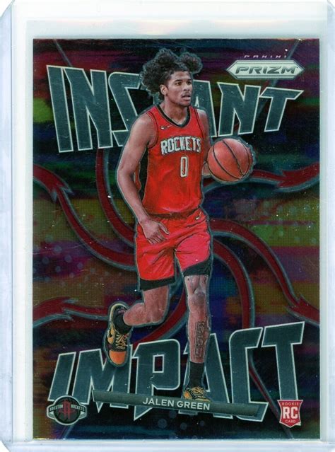 Panini Prizm Jalen Green Instant Impact Rc Houston Rockets