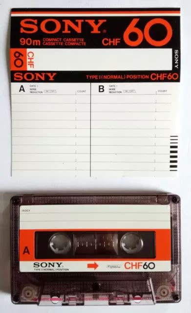 Mc Sony Chf Musicassetta Vintage Compact Cassette Audio Tape K