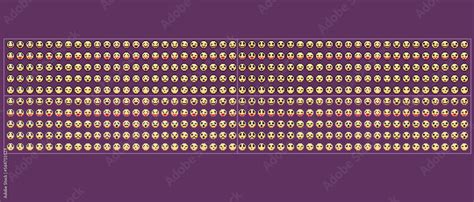 Different Smiles Emoji Pack Stock Illustration | Adobe Stock