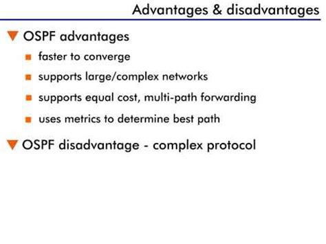 Open Shortest Path First Ospf Advantages And Disadvantages