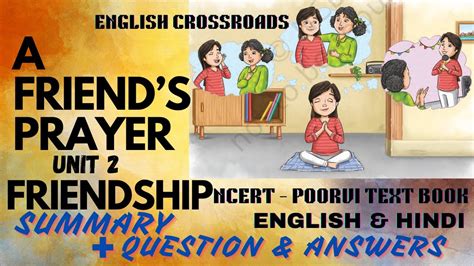 class  ncert poorvi unit  english  friends prayer summary