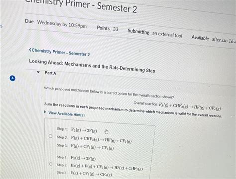 Solved Which proposed mechanism below is a correct option | Chegg.com 