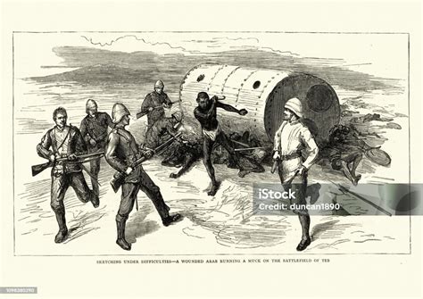 Mahdist War Second Battles Of El Teb Wounded Arab Stock Illustration ...