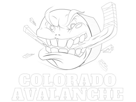 Colorado Avalanche Coloring Pages At Free Printable