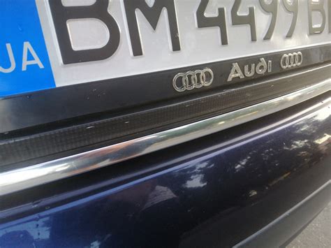 Новые номерные рамки!) — Audi A6 (C5), 2,5 л, 1998 года | аксессуары ...