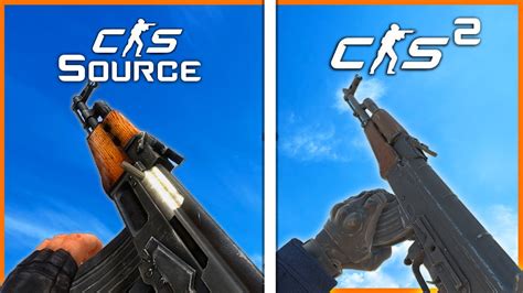 CS Source Vs CS2 Full Weapons Comparison YouTube