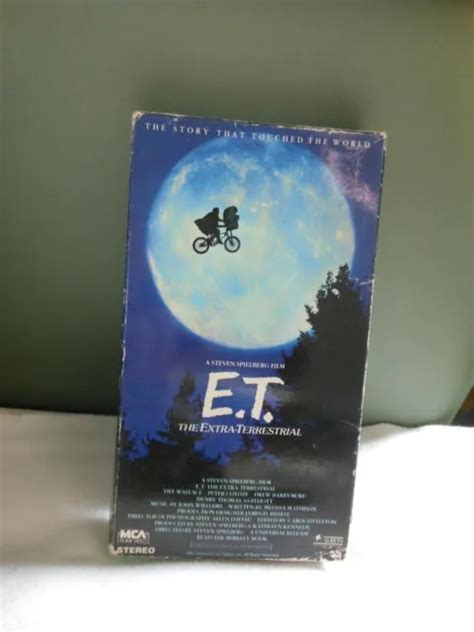 E T THE EXTRA TERRESTRIAL VHS 1982 Rare Black Green Cassette