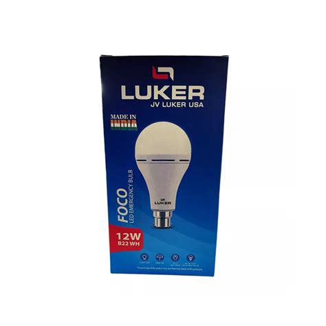 Buy Luker Emergency Bulb W Foco Series Cool White B Base From