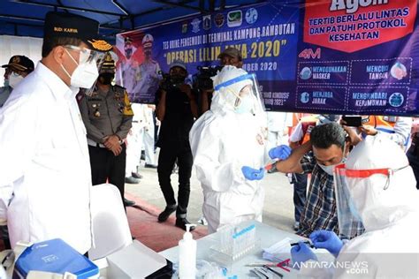 Menhub Tinjau Penerapan Rapid Antigen Di Terminal Kampung Rambutan