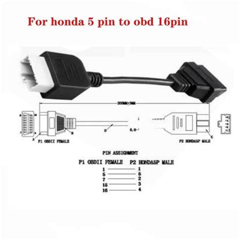 Outil De Diagnosticadaptateur De Conversion Ecu Sfp Pour Honda Civiccâble Obd2b Vers Obd12022