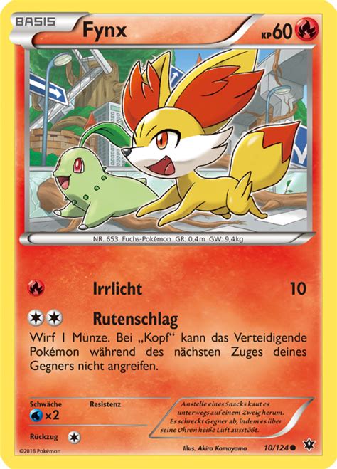 Fynx 10 124 Wert Bild Künstler Seltenheit Pokemonkarte de