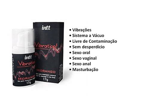 Gel Comestível Vibration Provoca Vibrações Intt Morango 17g Libido Secreto Sex Shop