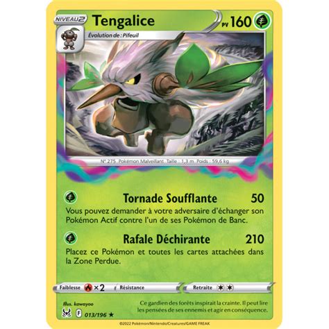 Tengalice 013 196 Holo Reverse Origine Perdue EB11 Carte