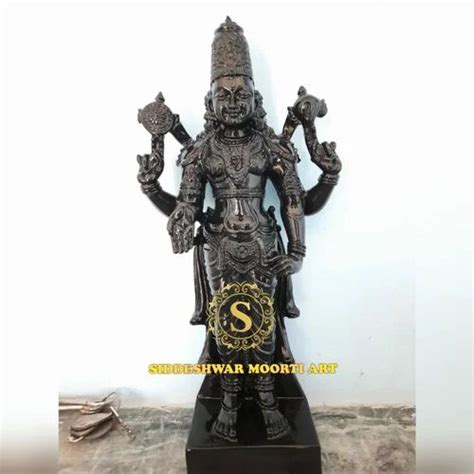 Traditional Black Marble Tirupati Maharaj Balaji Statue Temple At Rs