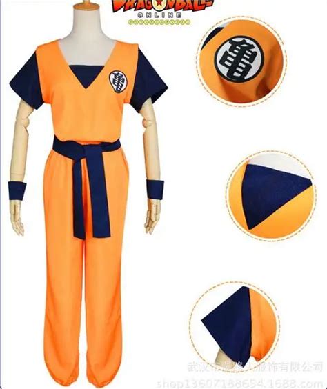 Anime Cosplay Costume Unisex Dragon Ball Z Son Goku Adult Super Saiyan