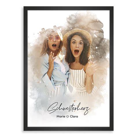 Kunstdruck Poster Nr 8 Aquarell Als Personalisiertes Geschenk Mit