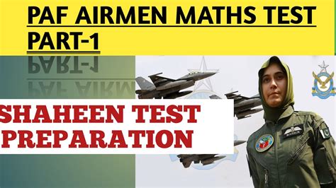 PAF AIRMEN MATHS TEST PART 1 YouTube