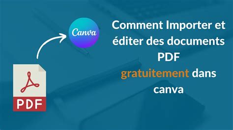 Comment Importer et éditer un document PDF GRATUITEMENT dans Canva