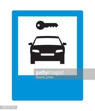 Road Sign:Car Rental. Stock Vector | Royalty-Free | FreeImages