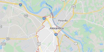 Alexandria Louisiana area maps, transportation infrastructure, highways ...