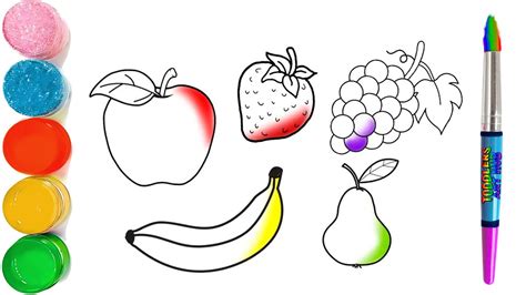 How To Draw Fruits Step By Step For Kids And Toddlers How To Draw