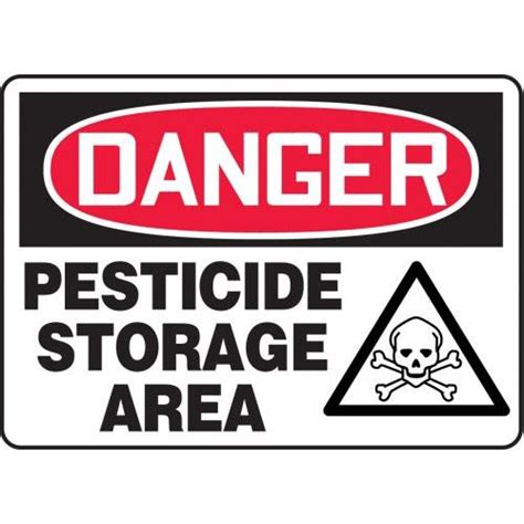 Buy Accuform MCHL234XT10 OSHA Danger Safety Sign Pesticide Storage