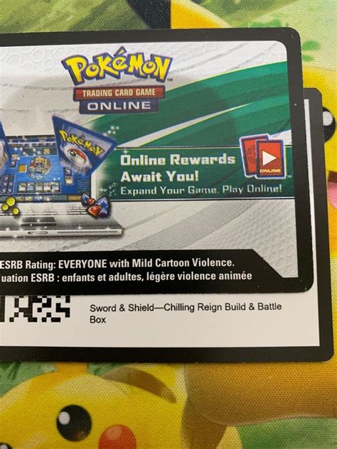 Chilling Reign Build And Battle Box Ptcgo Codes Additional 4 Codes