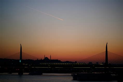 Free Images Sea Horizon Sky Sunrise Sunset Bridge Skyline