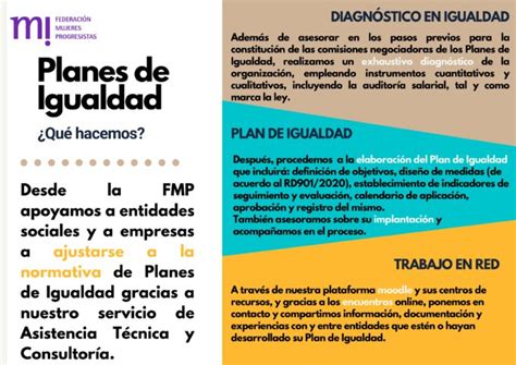 Planes De Igualdad Federación De Mujeres Progresistas