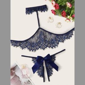 Intimates Sleepwear Floral Lace Lingerie Set With Choker S Poshmark
