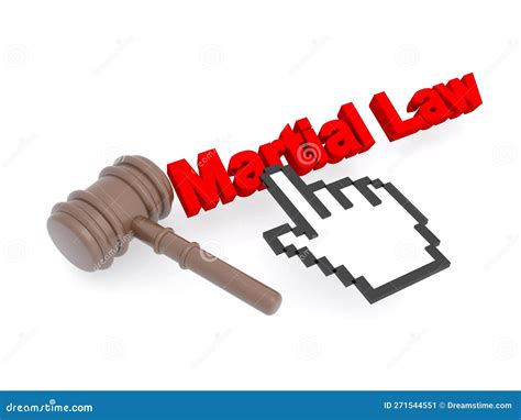 Martial law on white stock illustration. Illustration of brand - 271544551