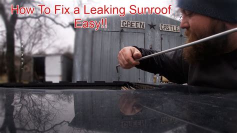 How To Fix A Leaking Sunroof Easy Fix Youtube